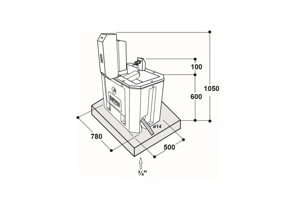 Juoma-allas lämmitettävä Suevia 6621 uimurilla - Image 3