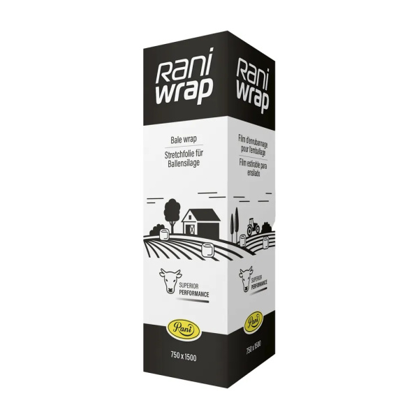 Käärintäkalvo RaniWrap 750 mm x 1500 m musta