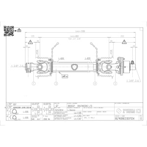 Nivelakseli Bondioli Global koko 7 pultti + vapaakytkin 1 3/8''