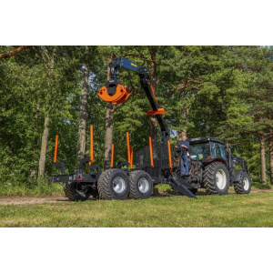 BMF 750 HC 4/8XYZ 80L metsäkuormain 2 + 2 -vipuventtiilistöllä