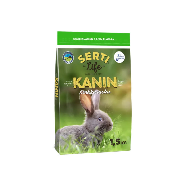 SertiLife Kanin Herkkuruoka pelletti 1,5 kg