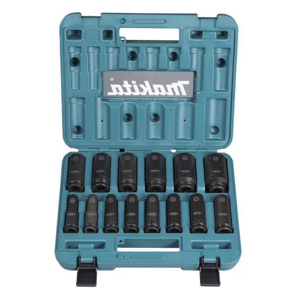 Voimahylsylajitelma Makita Impact Black E-16586 1/2" 18 mm 14 osaa