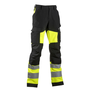 Stretch-työhousut Dimex 6168YX musta/keltainen koko 72D