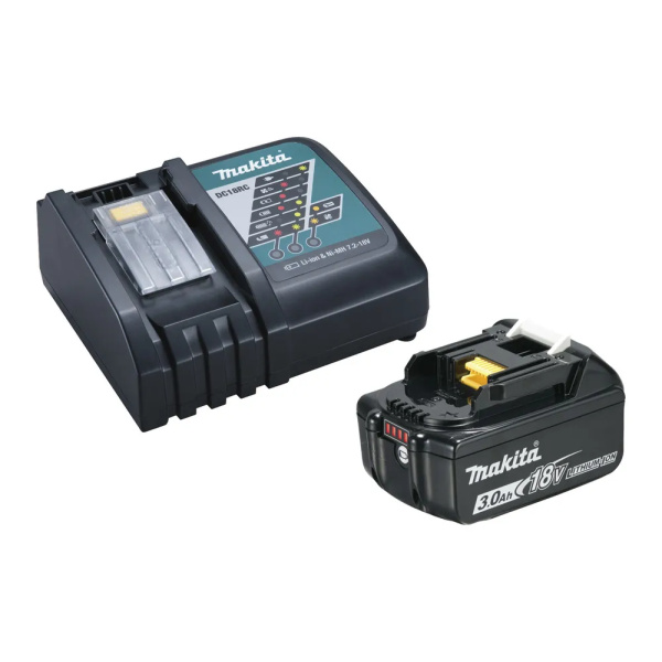 PowerPack Makita LXT latauslaite DC18RC ja 1 kpl akku BL1830B