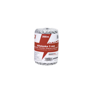 Aitalanka Olli Shockteq 200m 3mm Valkoinen/Musta 6030033