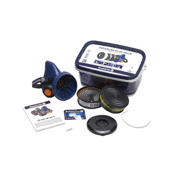 Hengityssuojain Sundström SR 100 M/L Premium Plus Pack