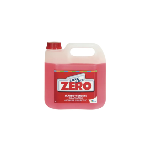 Jäähdytinneste Zero Red Longlife 3l