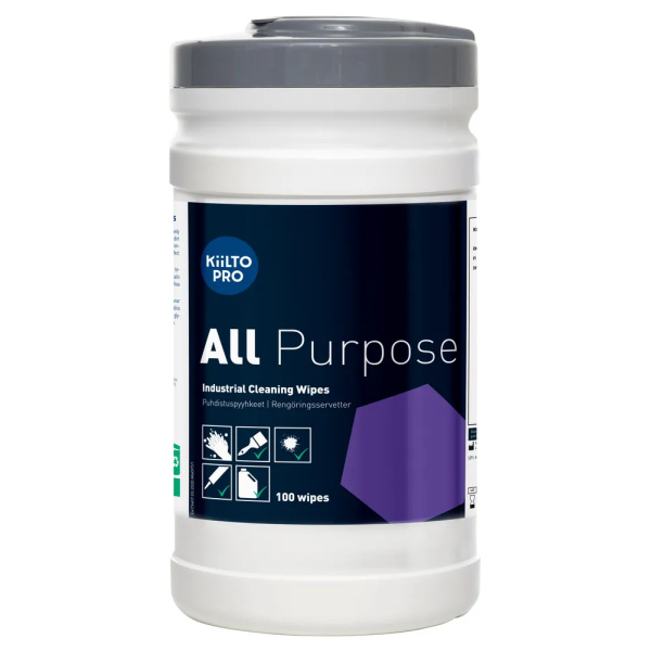 Käsienpuhdistuspyyhe Kiilto Pro All Purpose 100 kpl