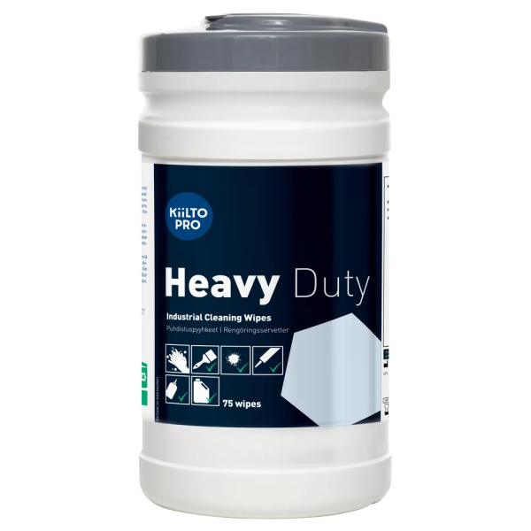 Käsienpuhdistuspyyhe Kiilto Pro Heavy Duty 75 kpl