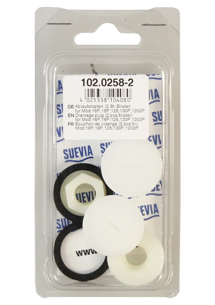 Pohjaruuvi + tiiviste + mutteri 102.0258