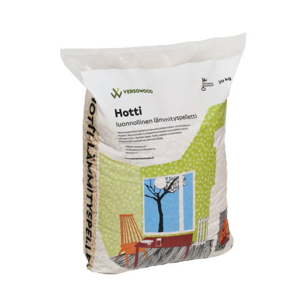 Puupellettisäkki Hotti 20 kg
