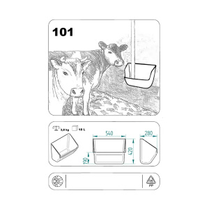 Ruokintakaukalo 15 l OK-101