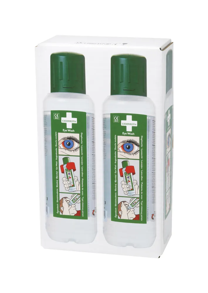 Silmänhuuhtelupullo Cederroth, 2 x 500 ml