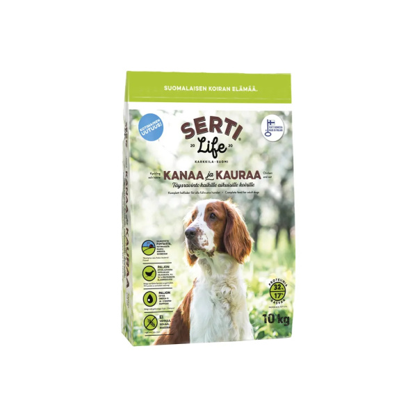 SertiLife Kana-Kaura 10 kg koiran täysravinto