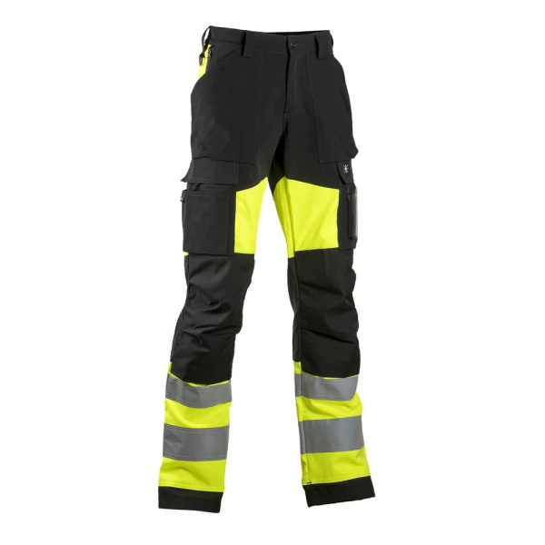Stretch-työhousut Dimex 6168YX musta/keltainen koko 70D